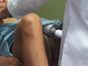 Gynecologist's office encounter leads to intense pleasure and explosive climax