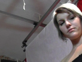 Young Czech girl gives a professional blowjob, performs a titjob, and engages in intense sex