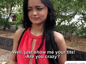 Charming Czech girl Daphne encounters a stranger and engages in sexual activities for financial compensation