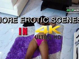 Sexy ebony doctor and student in steamy pussy-licking threesome