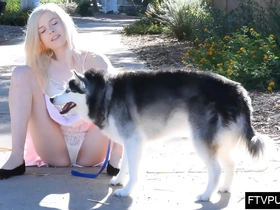 Teen girl exposes her tiny assets in public