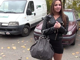 Young busty teen seeks out a stranger for sex after a party
