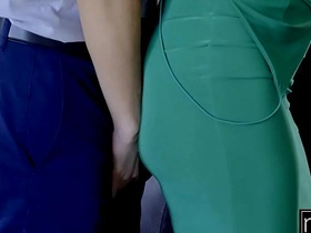 Busty blonde gets fucked hard on St. Patrick's Day