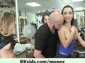 Sexy teens getting paid for sex in sex-tape 23