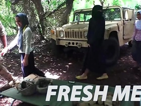 American soldiers on Afghanistan tour get lucky with fresh Arab chicks