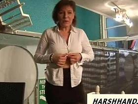 British voyuer gets caught and receives handsjob punishment