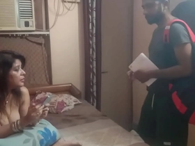 Intimate encounter with my friend and mature stepmom, captured in clear Hindi audio