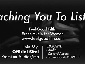 Sensual audio experience for women featuring rough domination and intimate aftercare