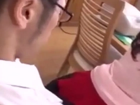 Young Asian girl receives intense sex from stepmom