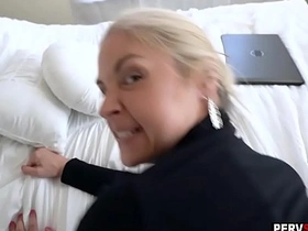 Blonde stepmom seeks another round with her young son