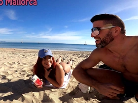 Rosie Cage's big booty takes center stage in a steamy beach encounter