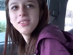 Adorable 18-year-old brunette receives intense penetration during audition