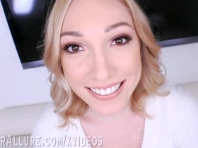 Satisfy your hunger with Lily Labeau and Peyton Coast's intense cock-filled action