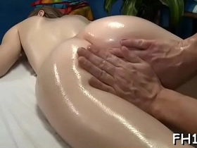 Young woman receives intense massage and sexual encounter from her therapist
