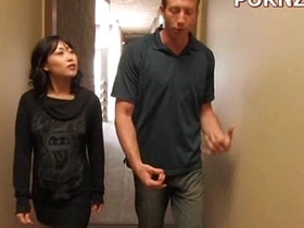 Asian beauty takes a rough anal pounding in stockings